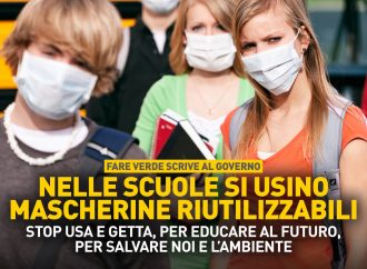 NO ALLE MASCHERINE “USA E GETTA” A SCUOLA, Sì A QUELLE RIUTILIZZABILI E CERTIFICATE