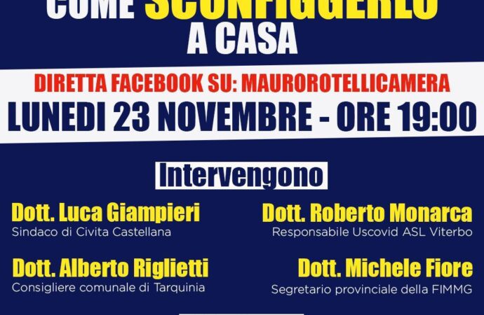Covid, anche Riglietti alla conferenza su Facebook di Fratelli d’Italia