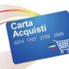 La Carta Acquisti si può ritirare presso l’Ufficio Postale